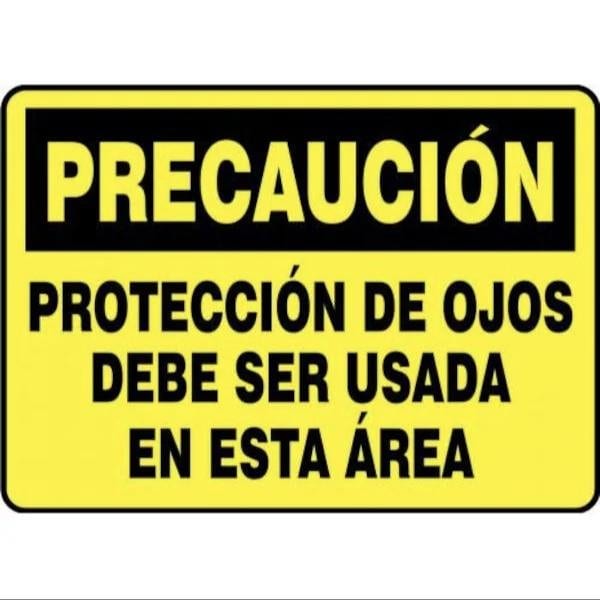 Accuform OSHA CAUTION SAFETY SIGN EYE SHMPPA606XL SHMPPA606XL - main